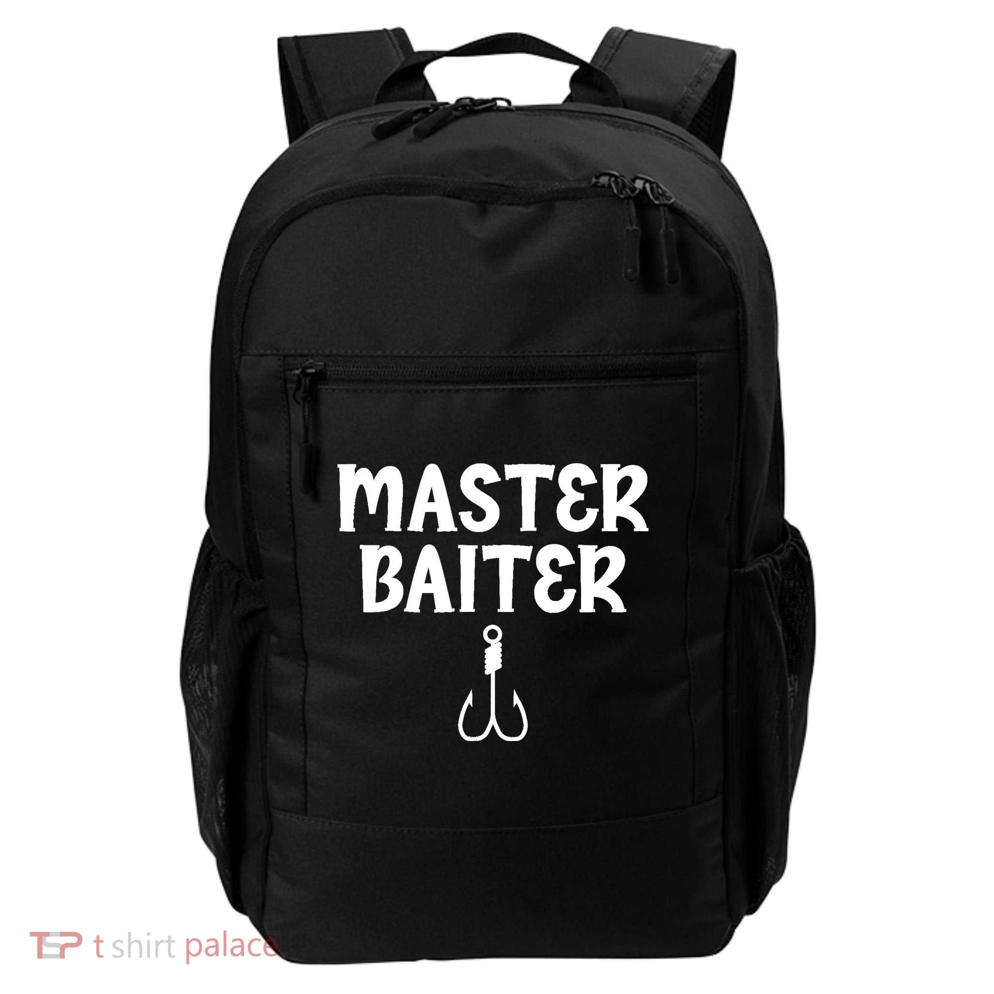 Master Baiter Humor Joke Tee for Fishing Lovers Backpack