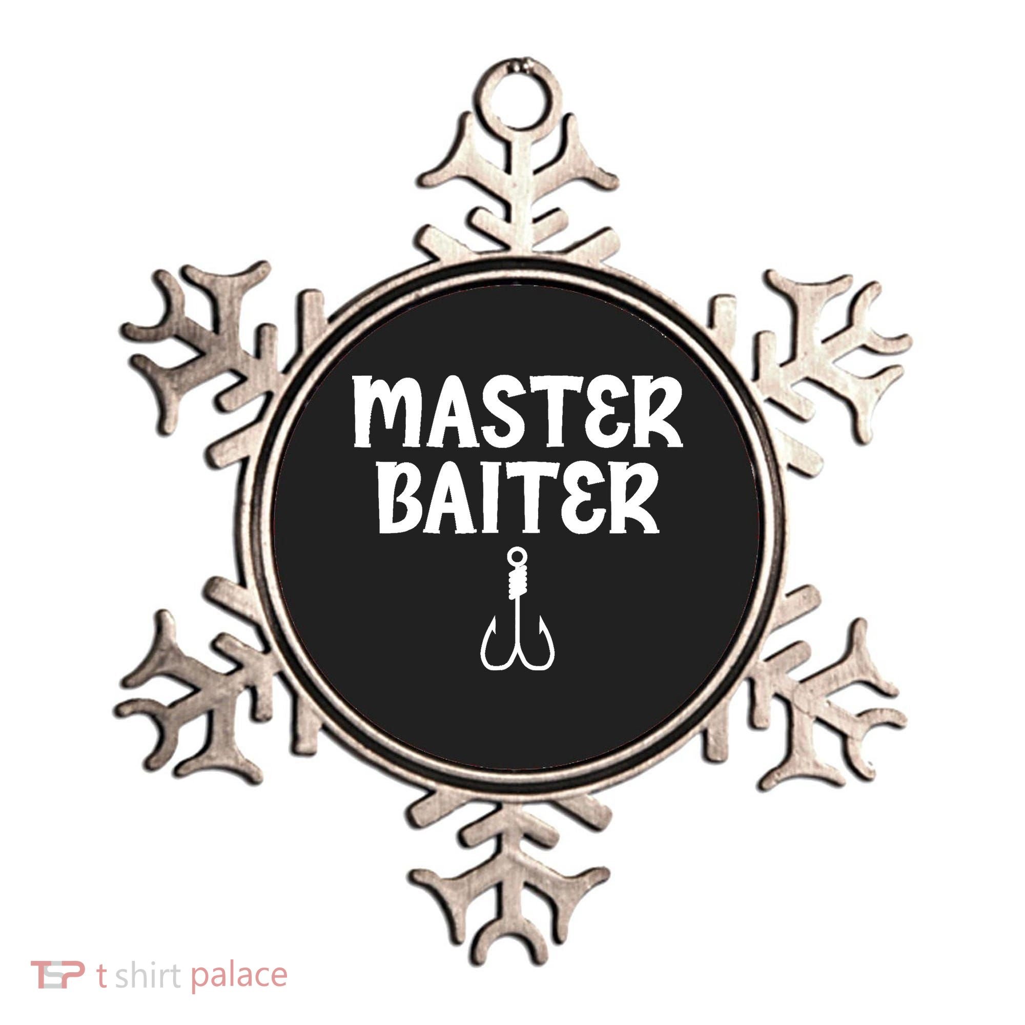 Master Baiter Humor Joke Tee for Fishing Lovers Ornament