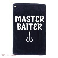 Master Baiter Humor Joke Tee for Fishing Lovers Golf Towel thumb 0