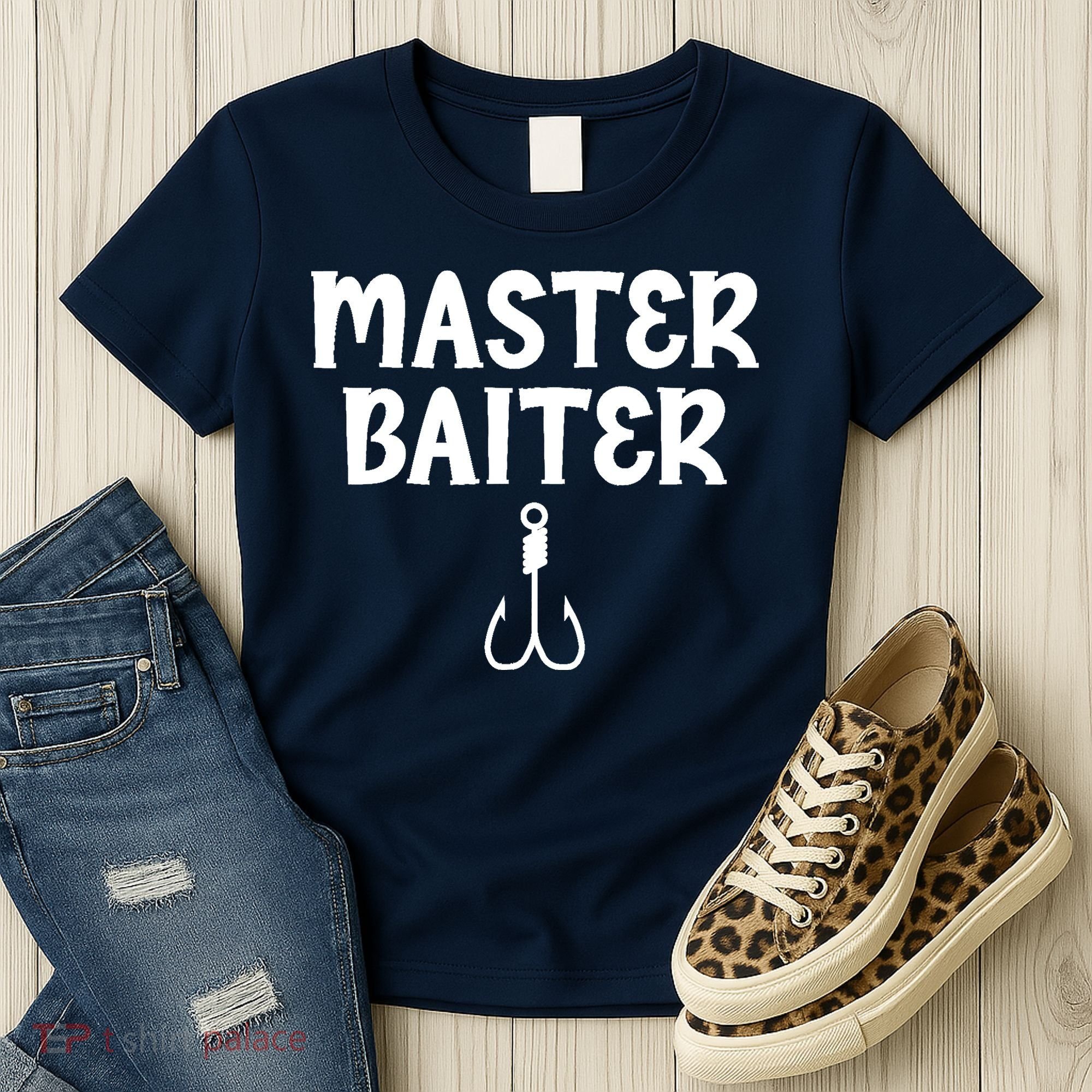 Master Baiter Humor Joke Tee for Fishing Lovers Women's T-Shirt