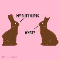 My Butt Hurts What Funny Easter Bunny Coaster thumb 2