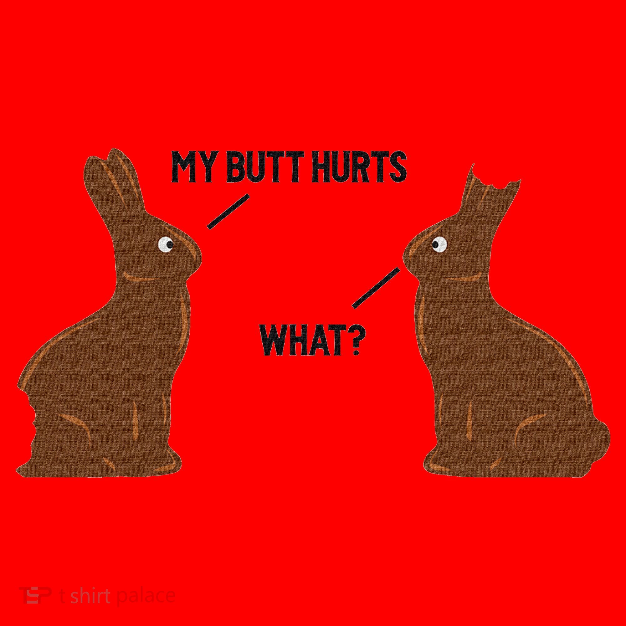 My Butt Hurts What Funny Easter Bunny Santa Hat