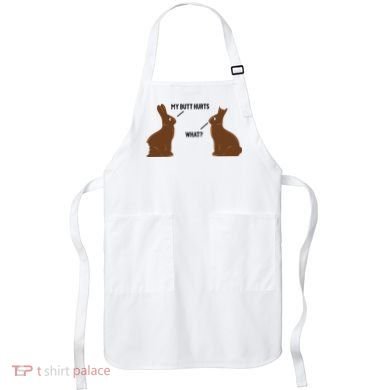 My Butt Hurts What Funny Easter Bunny Apron