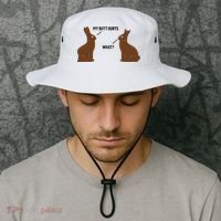 My Butt Hurts What Funny Easter Bunny Bucket Hat thumb 2