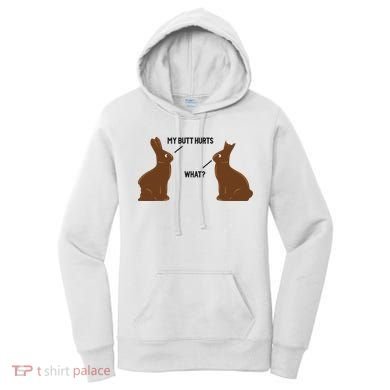 My Butt Hurts What Funny Easter Bunny Women's Hoodie