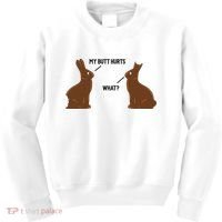 My Butt Hurts What Funny Easter Bunny Kids Sweatshirt thumb 0