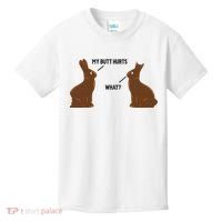 My Butt Hurts What Funny Easter Bunny Kids T-Shirt thumb 0
