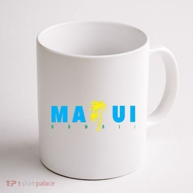 Maui Beach Hawaii Souvenir Coffee Mug back