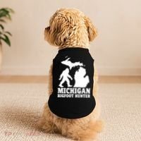 Michigan Bigfoot Hunter Doggie Tank thumb 2