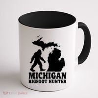 Michigan Bigfoot Hunter Coffee Mug thumb 1
