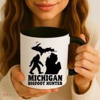 Michigan Bigfoot Hunter Coffee Mug thumb 3