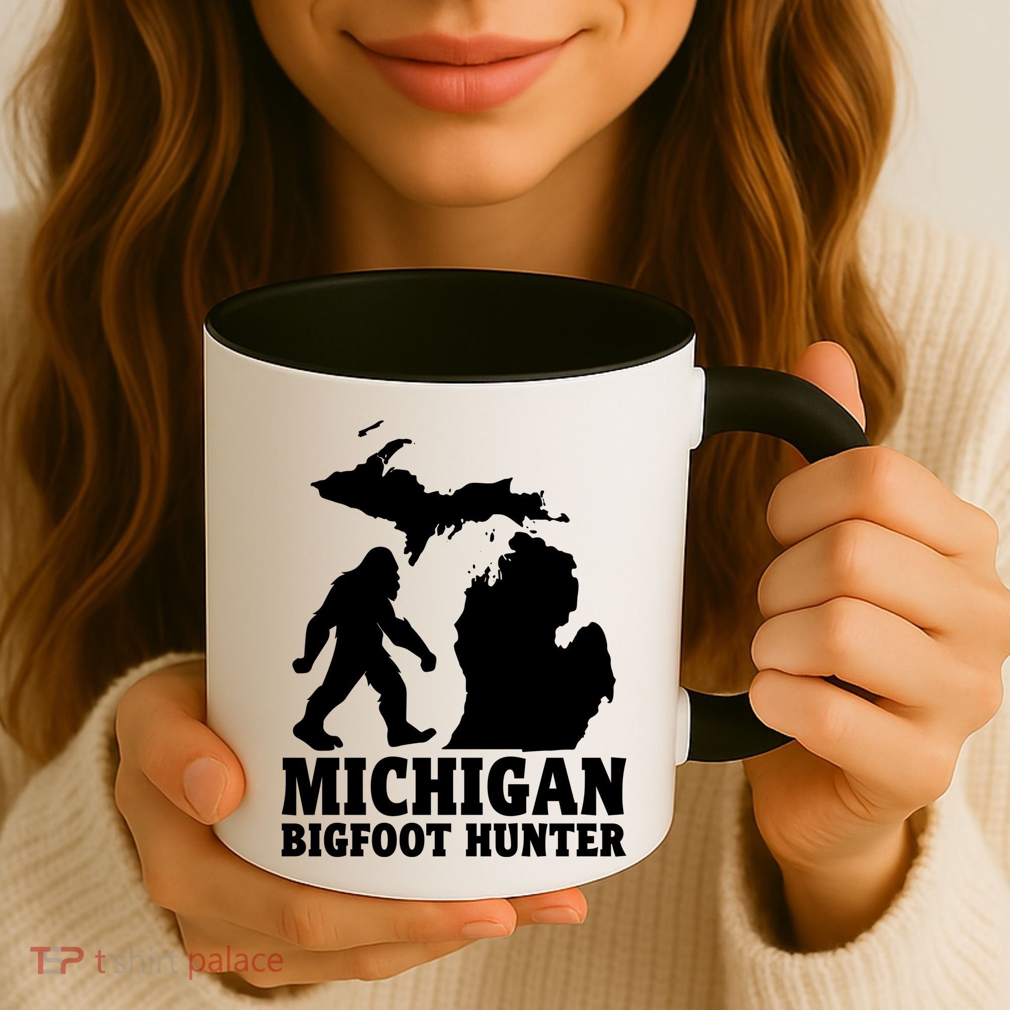 Michigan Bigfoot Hunter Coffee Mug