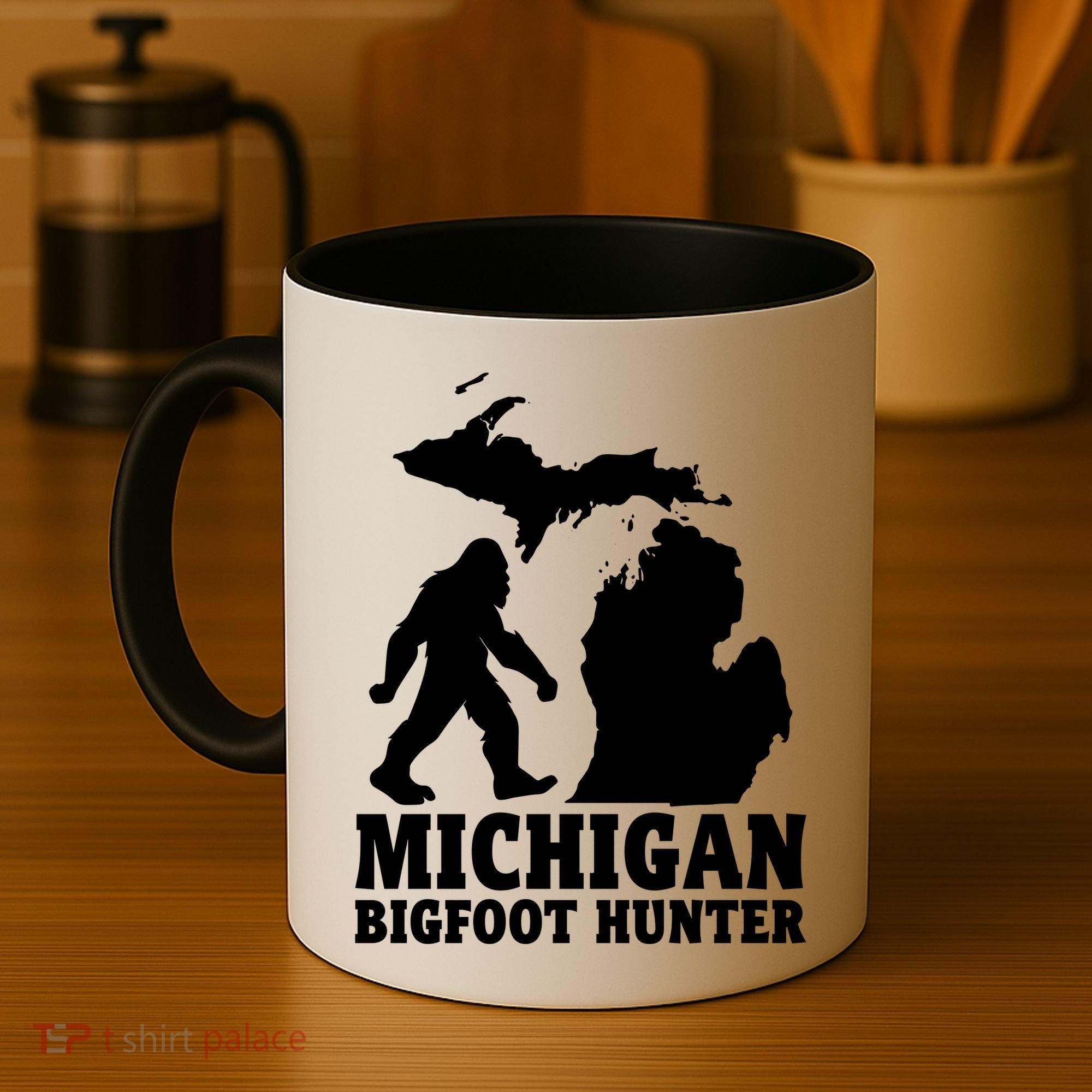 Michigan Bigfoot Hunter Coffee Mug