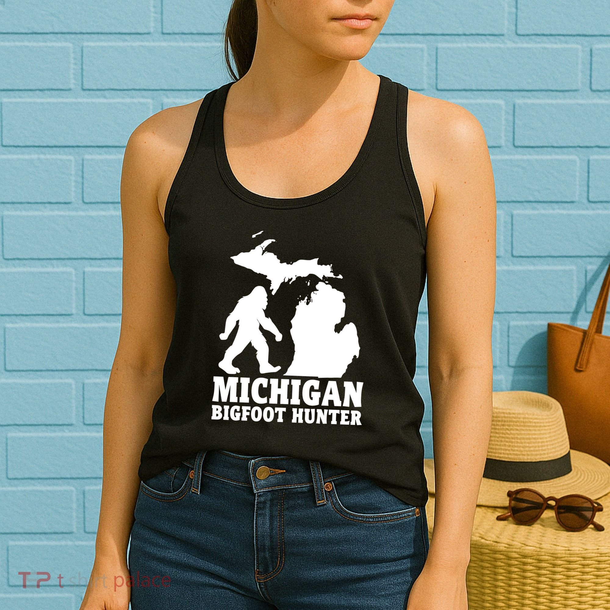 Michigan Bigfoot Hunter Women's Tank Top