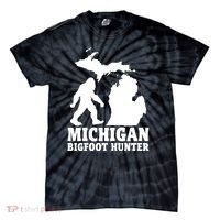 Michigan Bigfoot Hunter Tie-Dye T-Shirt thumb 0