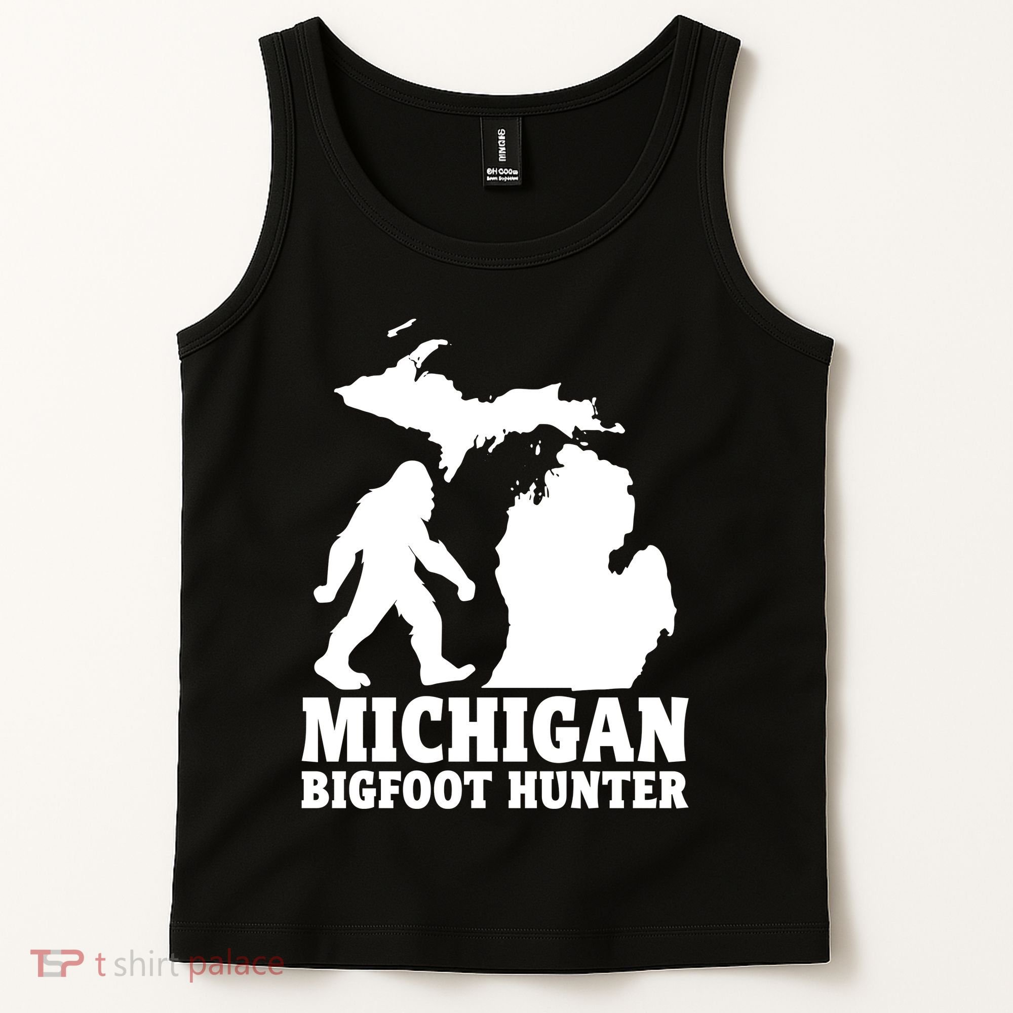 Michigan Bigfoot Hunter Tank Top