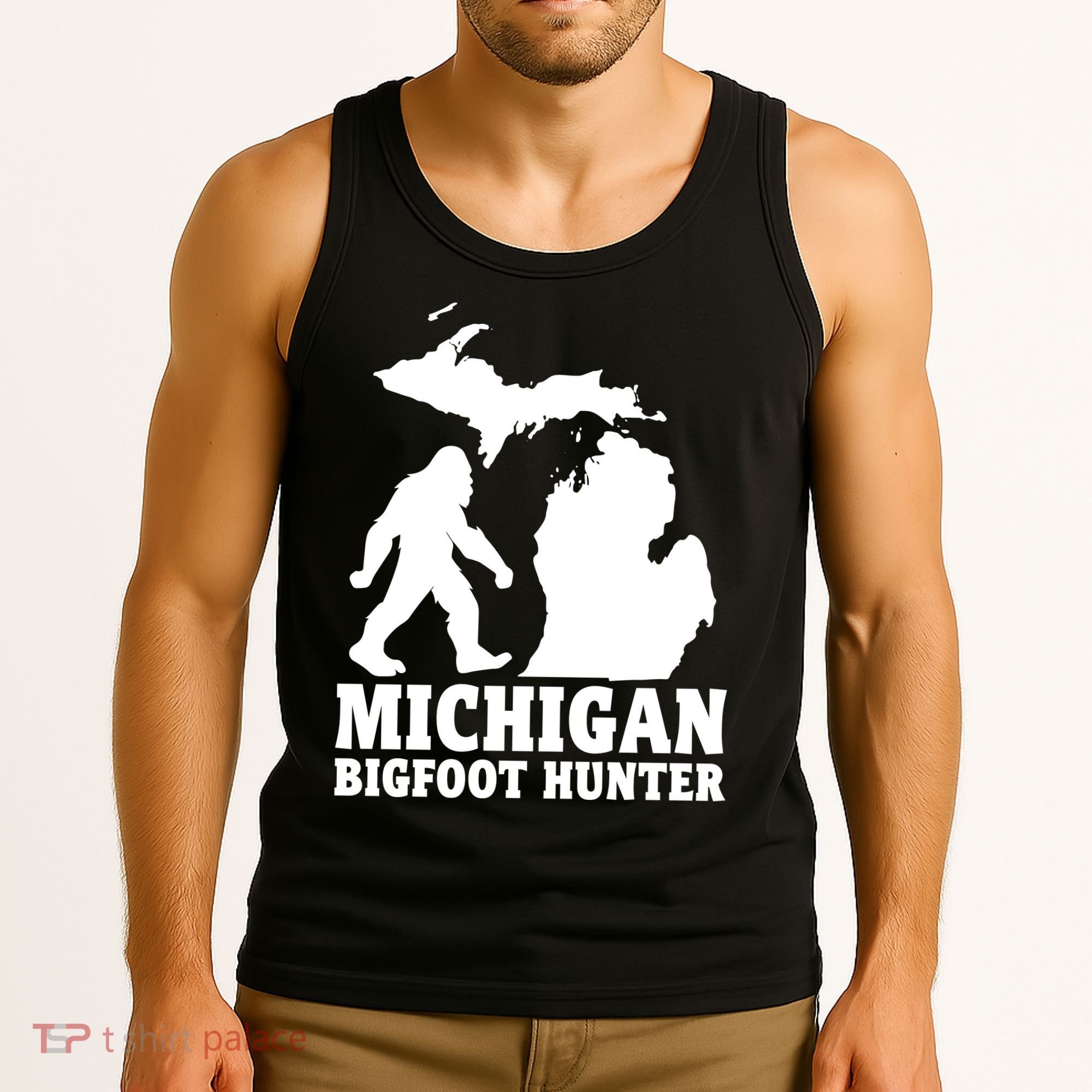 Michigan Bigfoot Hunter Tank Top
