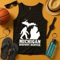 Michigan Bigfoot Hunter Tank Top thumb 4