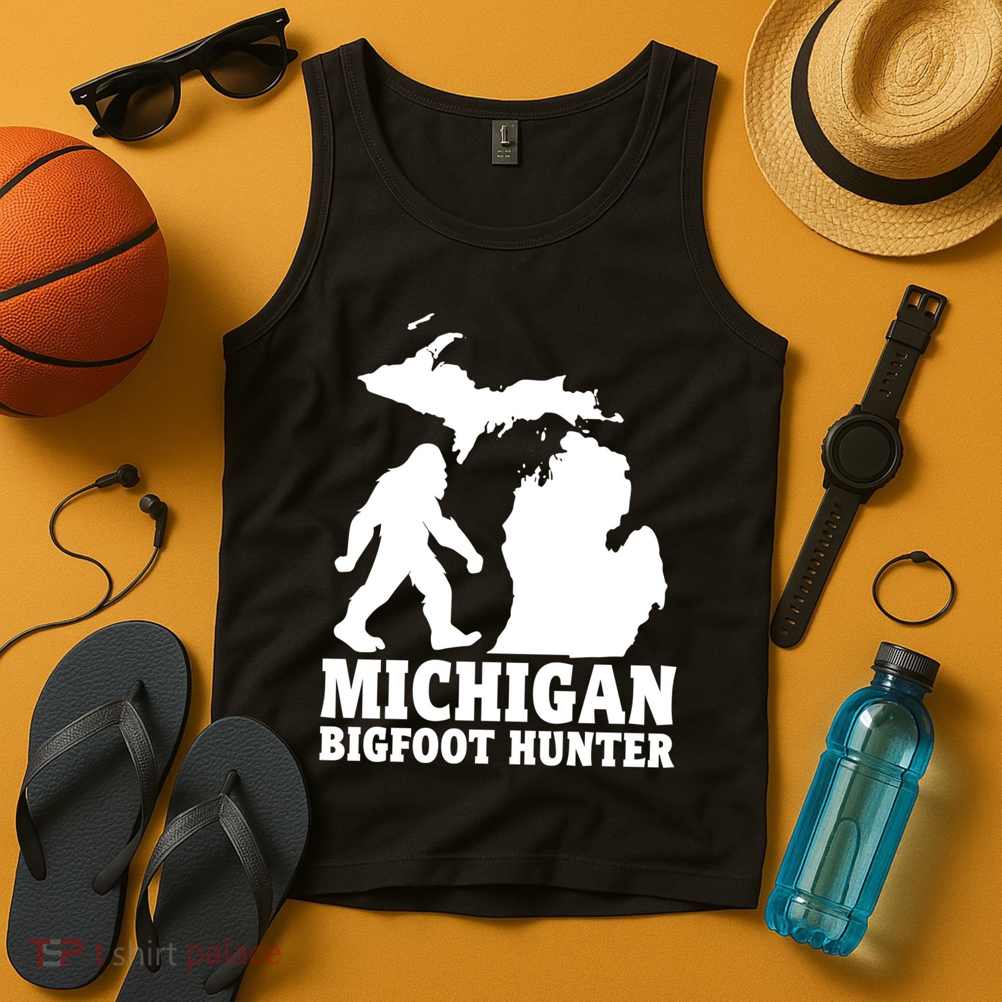 Michigan Bigfoot Hunter Tank Top