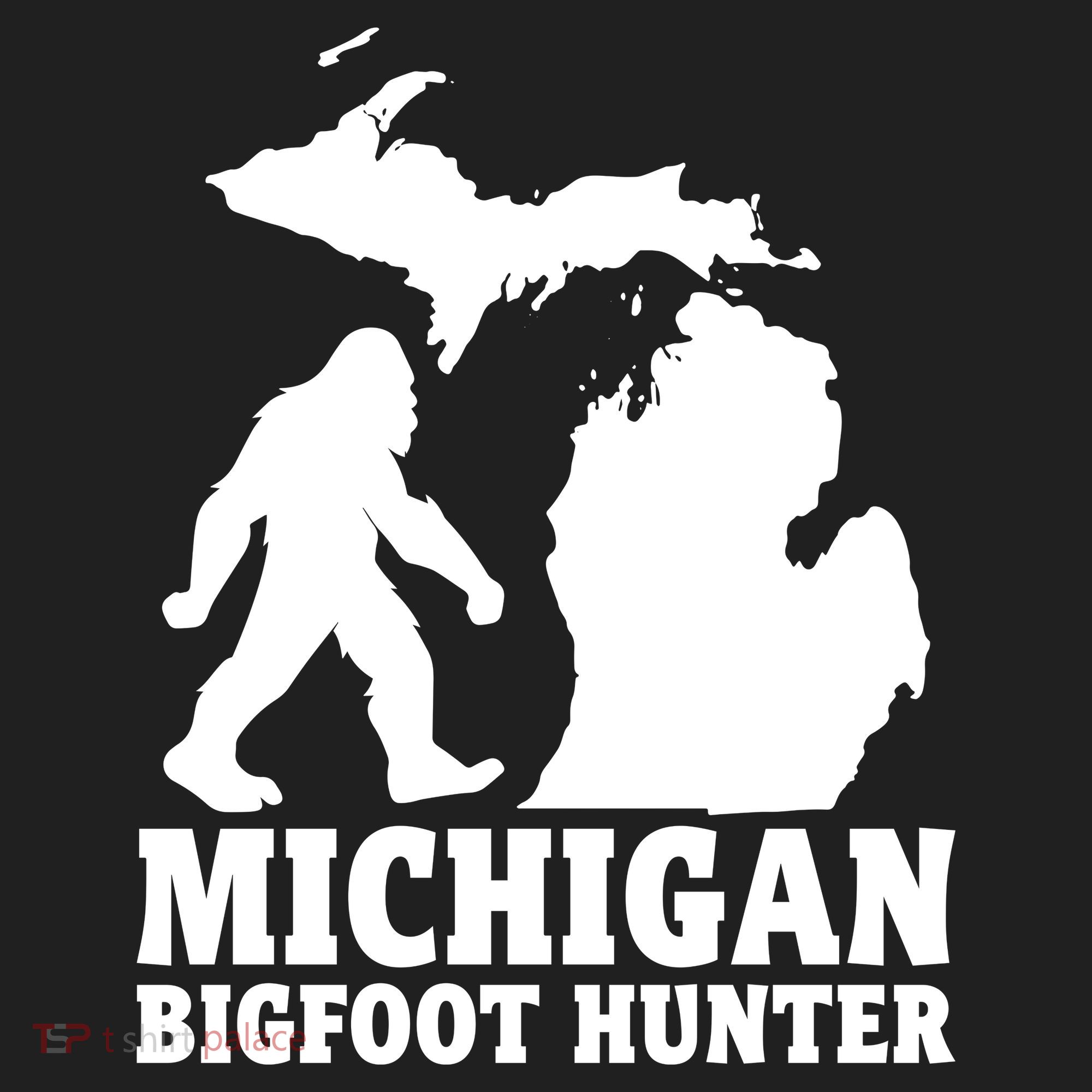 Michigan Bigfoot Hunter Golf Towel