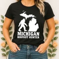 Michigan Bigfoot Hunter Women's T-Shirt thumb 2