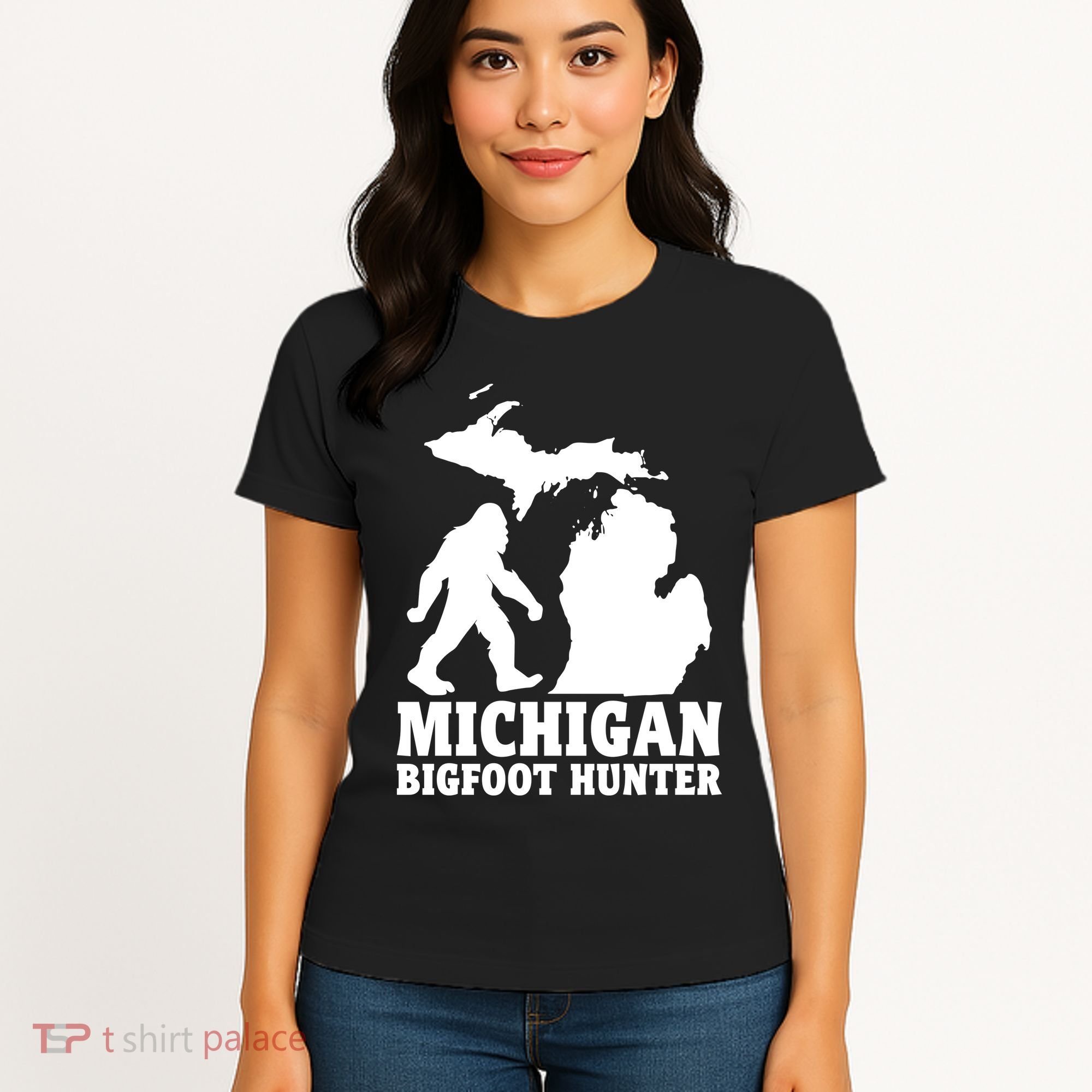 Michigan Bigfoot Hunter Women's T-Shirt