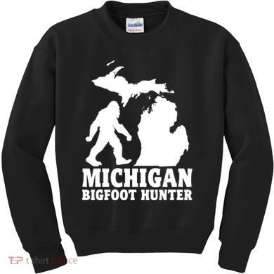 Michigan Bigfoot Hunter Kids Sweatshirt