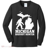 Michigan Bigfoot Hunter Kids Long Sleeve Shirt thumb 0
