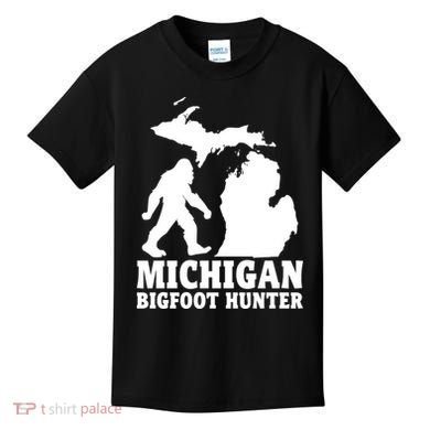 Michigan Bigfoot Hunter Kids T-Shirt