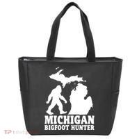 Michigan Bigfoot Hunter Tote Bag thumb 0