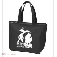 Michigan Bigfoot Hunter Tote Bag thumb 3