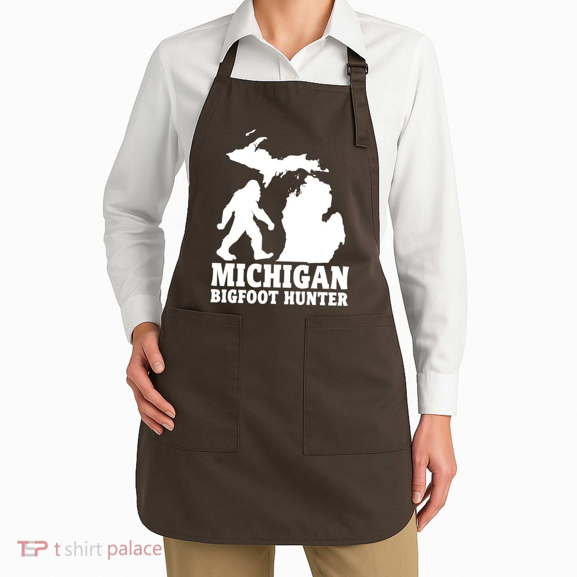 Michigan Bigfoot Hunter Apron