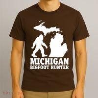 Michigan Bigfoot Hunter T-Shirt thumb 3