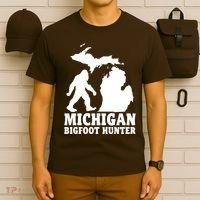 Michigan Bigfoot Hunter T-Shirt thumb 6