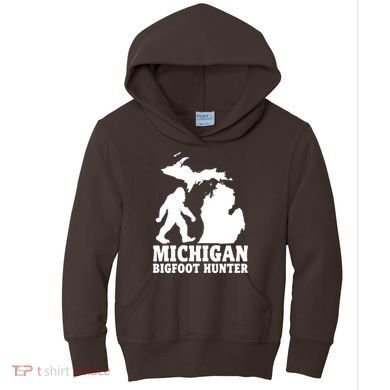 Michigan Bigfoot Hunter Kids Hoodie