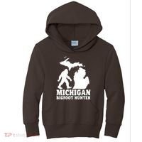 Michigan Bigfoot Hunter Kids Hoodie thumb 0