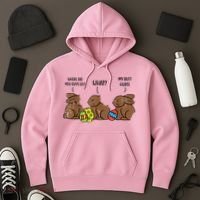 My Butt Hurts Funny Bitten Chocolate Bunny Easter Hoodie thumb 3