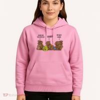 My Butt Hurts Funny Bitten Chocolate Bunny Easter Hoodie thumb 5