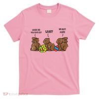 My Butt Hurts Funny Bitten Chocolate Bunny Easter T-Shirt thumb 0