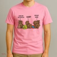 My Butt Hurts Funny Bitten Chocolate Bunny Easter T-Shirt thumb 3