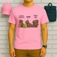 My Butt Hurts Funny Bitten Chocolate Bunny Easter T-Shirt thumb 6