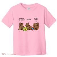 My Butt Hurts Funny Bitten Chocolate Bunny Easter Toddler T-Shirt thumb 0