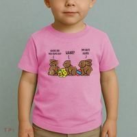 My Butt Hurts Funny Bitten Chocolate Bunny Easter Toddler T-Shirt thumb 2