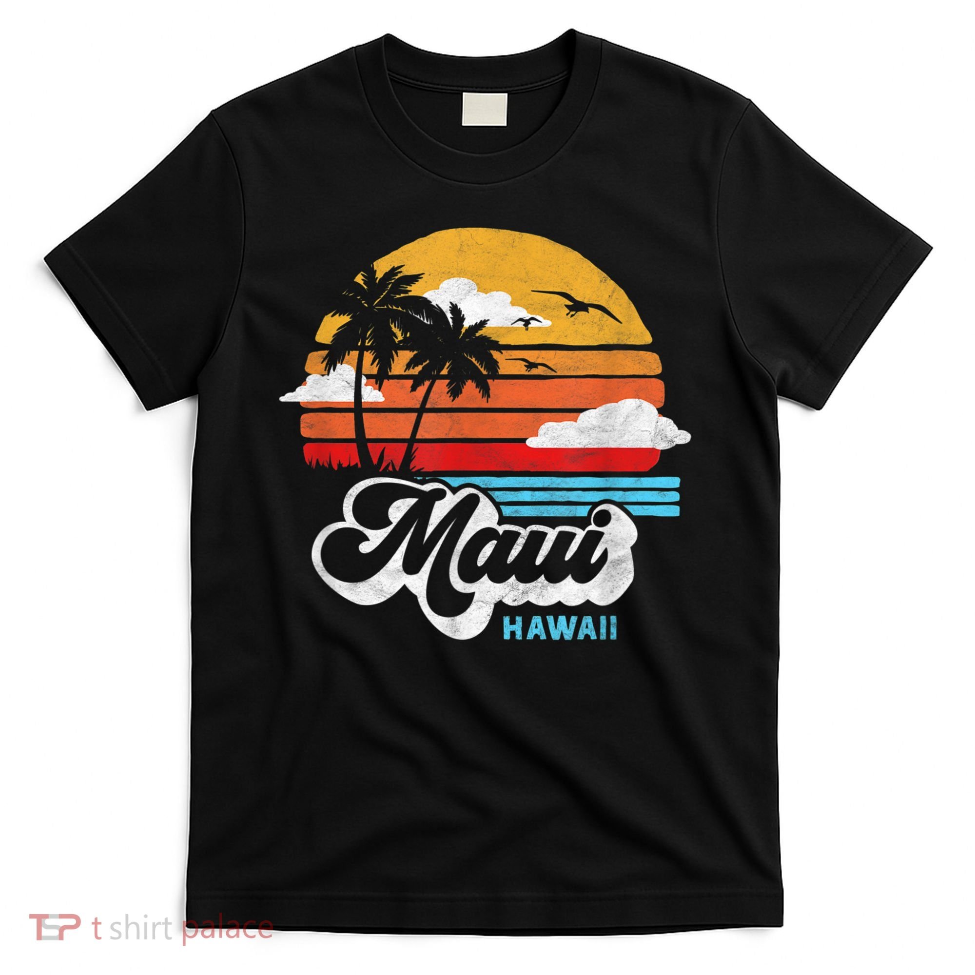 Maui Beach Hawaii Vintage Surf T-Shirt