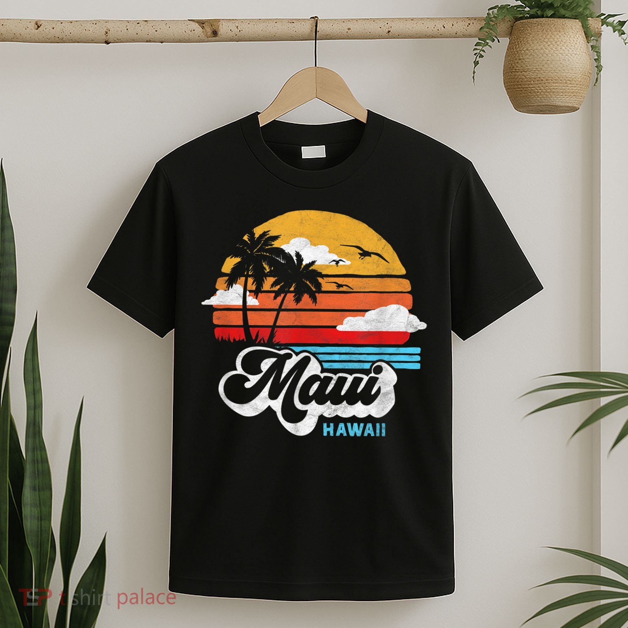 Maui Beach Hawaii Vintage Surf T-Shirt