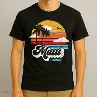 Maui Beach Hawaii Vintage Surf T-Shirt thumb 3