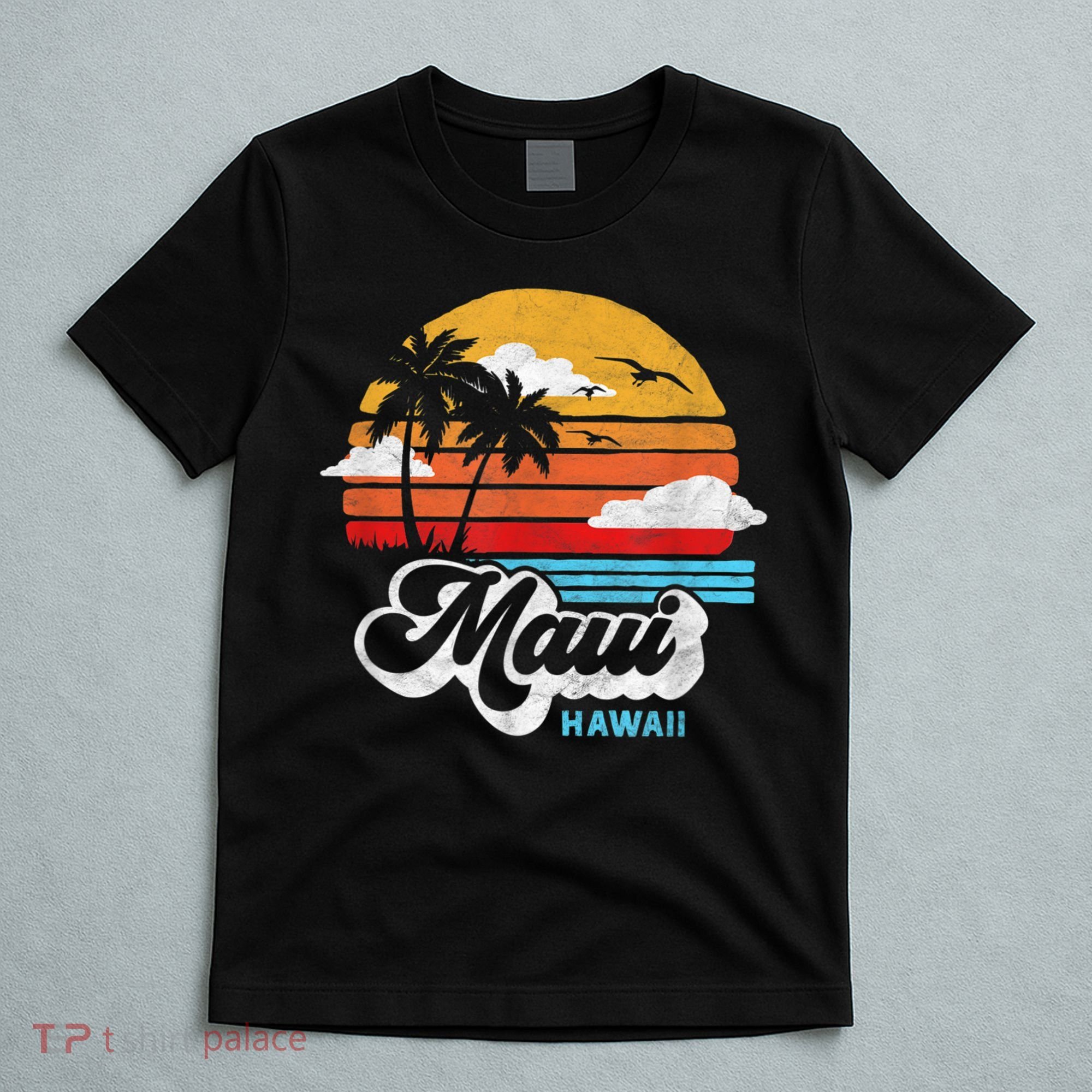 Maui Beach Hawaii Vintage Surf T-Shirt