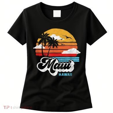 Maui Beach Hawaii Vintage Surf Women's T-Shirt
