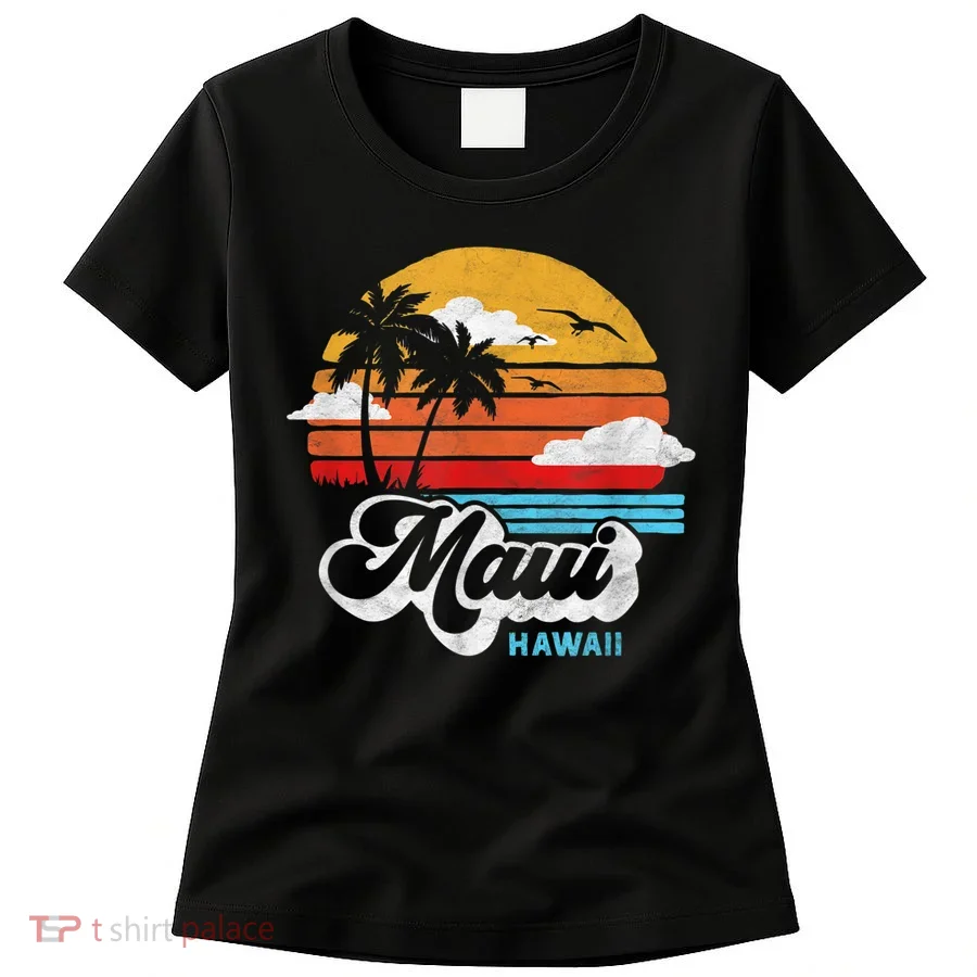 Maui Beach Hawaii Vintage Surf Women's T-Shirt
