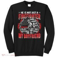 My Boyfriend Is A Firefighter Thin Red Line Fire Girlfriend Sweatshirt thumb 0